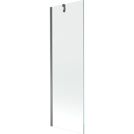 Mexen Next mampara de baño de 1 hoja 60 x 150 cm, transparente, metal cañón - 895-060-000-00-00-95 (1/5)