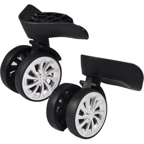 Replace Luggage Wheels, 2 Durable Luggage Wheels Silent Swivel Luggage Wheels with Screws for Repair Replacement MUMU (1/4)