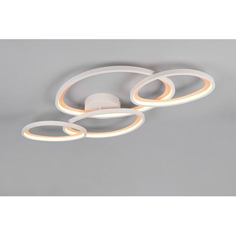 Trio LED-Deckenleuchte Sivo 44 W 103x58 cm warm grey dimmbar CCT