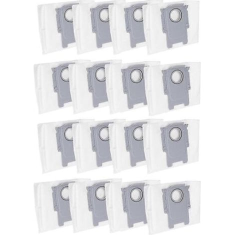 16 accessoires pour aspirateurs Roborock S8+ / S8 Pro Ultra / S7 MaxV Ultra / Q5 / Q5+ / Q7+ / Q7 Max+ (sacs à déchets)