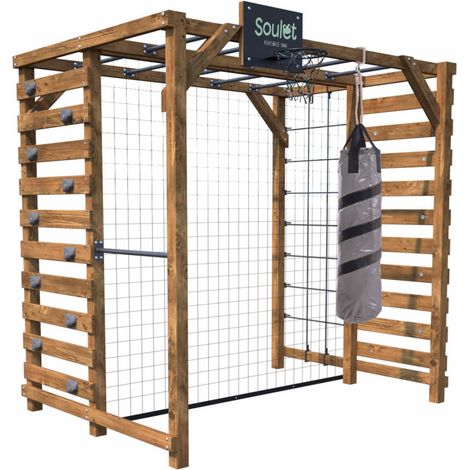 Aire de jeux pour enfants en bois traité Odin (1/5)