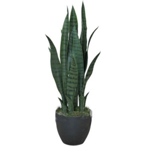 70cm Artificial Sansevieria Dark Green