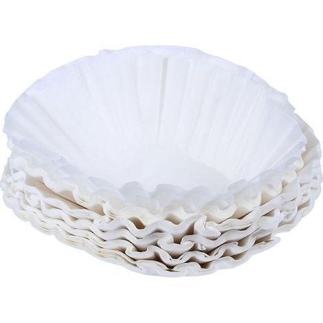 500 feuilles de 25 cm de papier filtre à café commercial américain, pour panier à café et accessoires de café. (1/5)