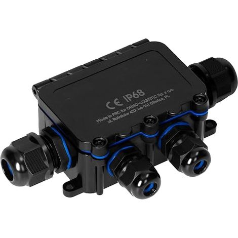 Waterproof Outdoor Junction Box Cable Junction Box Diameter UV and Shock Resistant IK09 Way M M T (1/5)