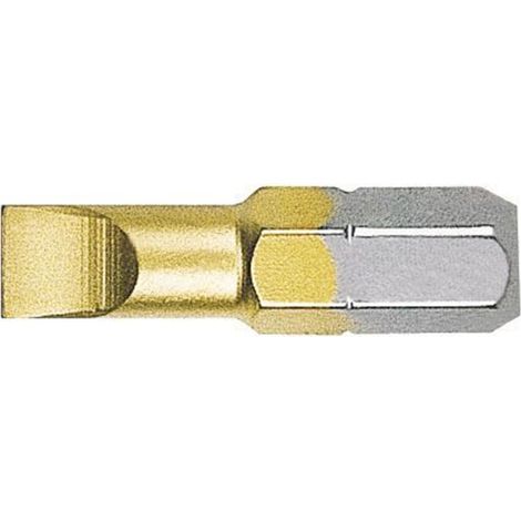 Tournevis WITTE, embout plat court standard 1/4" (4,5 x 25 mm)