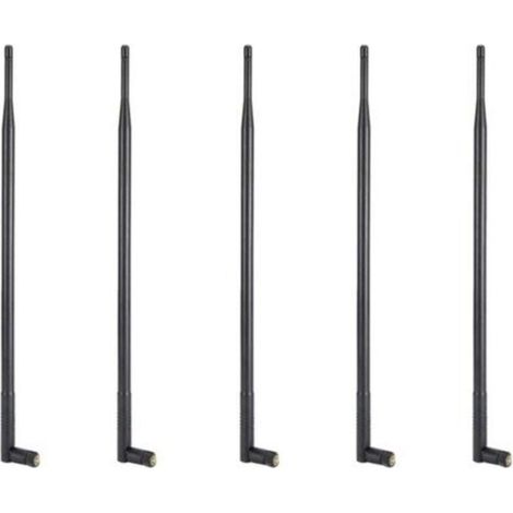 Antenne Wi-Fi 5X 12DBI, double bande 2,4G/5G, gain élevé, longue portée, avec connecteur RP-SMA pour réseau sans fil (1/4)