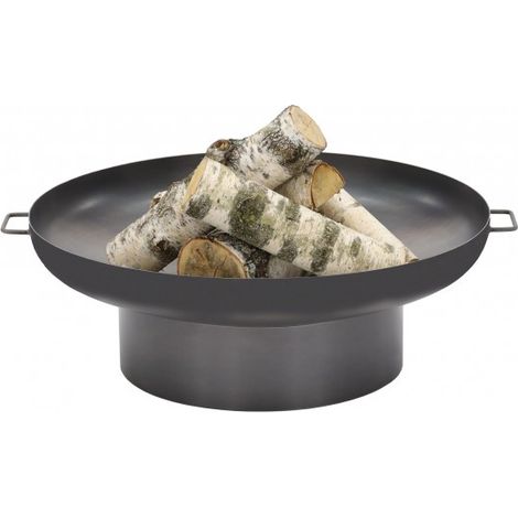 Brasero de jardin DOUA XL en acier-Acier naturel--Ø 60 cm--Acier naturel (1/4)