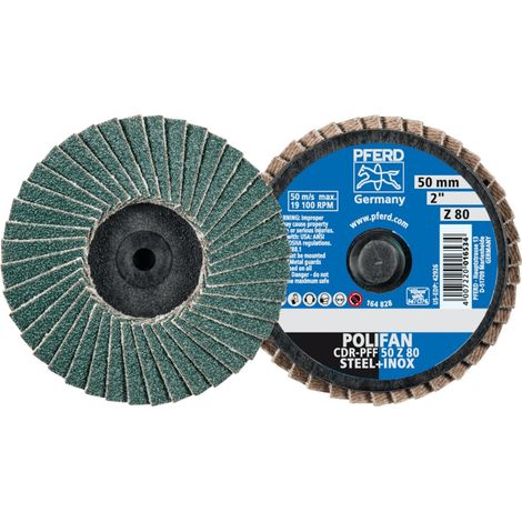 PFERD TOOLS COMBIDISC Zirkon Mini-POLIFAN CDR Ø 50mm Z80 für gehärteten Stahl 10 Stk (1/5)