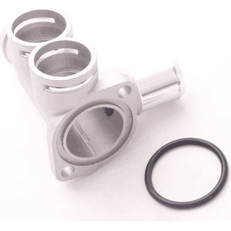 Raccord de durite de refroidissement en aluminium compatible avec VW 037121133B (1/2)