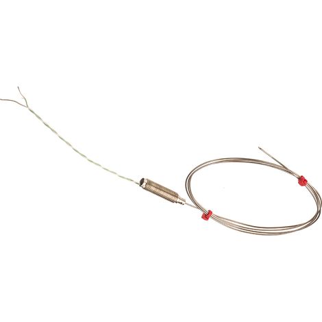 Thermocouple type K Ø 1mm, L 1m, +750°C max à Câble ( Prix pour 1 )