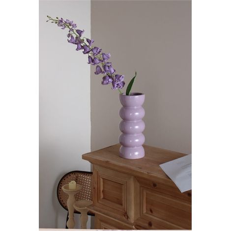 Vase en céramique Violet, vase moderne, vase décoratif, vase à fleurs, vase à fleurs original, joli vase à fleurs, vase bulle, grand vase Violet (1/4)