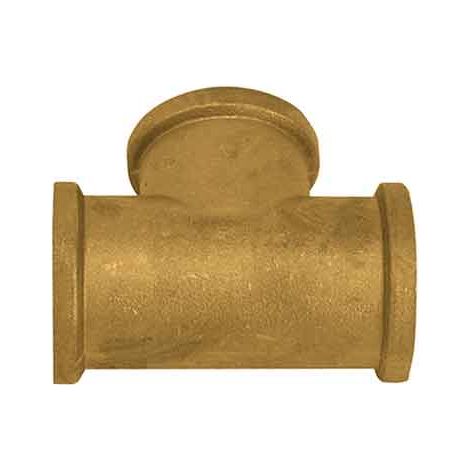 RACCORDO A TEE OTTONE GIALLO 1/2"x1/2"x1/2"