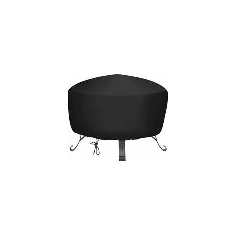 Housse de Foyer Barbecue ,Housse de Brasero Ronde avec Cordon de Serrage, Housse de Foyer en Tissu Oxford Imperméable, Housse pour Meubles de Jardin, Housse de Protection pour Poêle (Dia.85x40) (1/5)