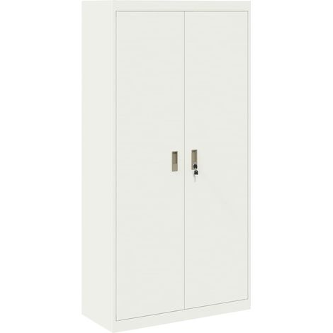 Storage Cabinet White 90 x 40 x 180 cm Steel vidaXL