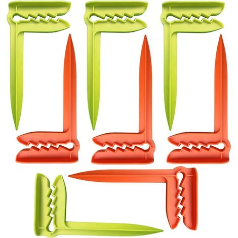 CCYKXA vert, orangeLot de 8 clips pour serviettes de plage, serviettes de plage, couverture de pique-nique, fixation de serviettes, idéal pour la plage, les voyages, le camping et plus encore, (1/5)