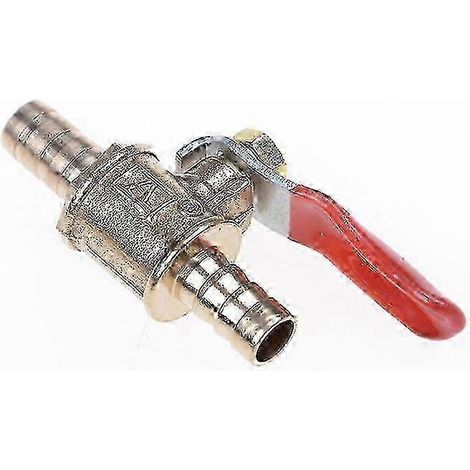 Vanne à bille d'arrêt en laiton Shytmv pour conduite d'eau/air/gaz/carburant, 8 mm (5/16"), raccord rapide. (1/5)
