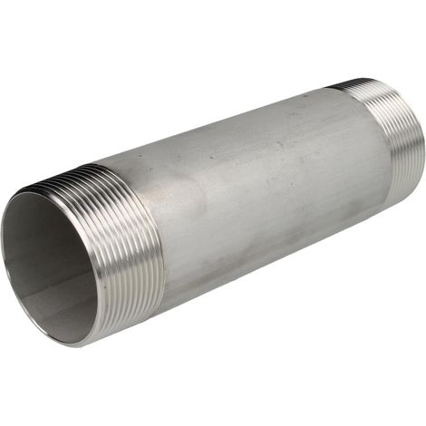 Double nipple de tuyau en inox 2'' x 200 mm