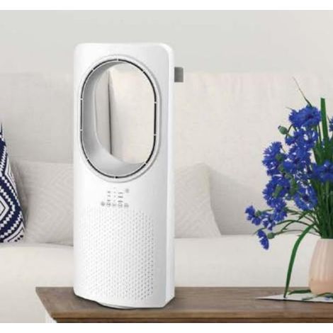 Ventilateur sans pales - SANS MARQUE - Tour 50W - Silencieux - Oscillation - Télécommande