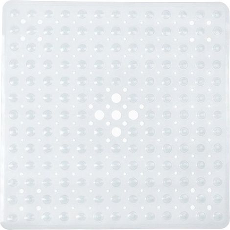 Tapis de douche carré antidérapant et anti-moisissure pour salle de bain (1/2)