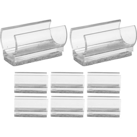Veemoon Lot de 8 protège-pieds meubles en plastique et feutre avec (1/5)
