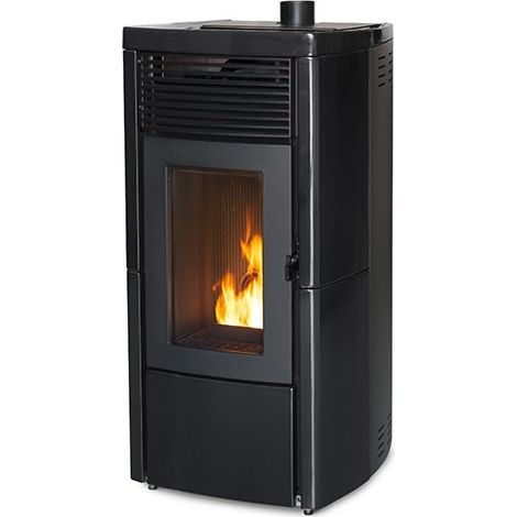 Pelletofen MCZ STAR AIR Maestro 8 kW verschiedene Farben Pellet Ofen Kaminofen Schwarz (1/2)