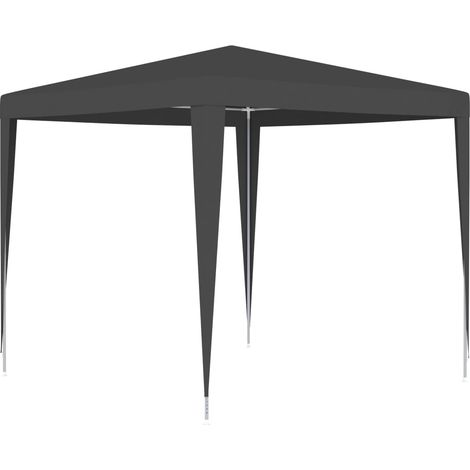 Tente de réception, Pavillon, Pergola, Tente de jardin, professionnelle 2,5x2,5 m Anthracite 90 g/m² OIB1963E (1/5)