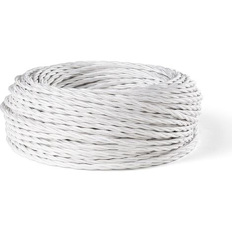 Cavo Elettrico A Treccia 50M Bianco (1/2)