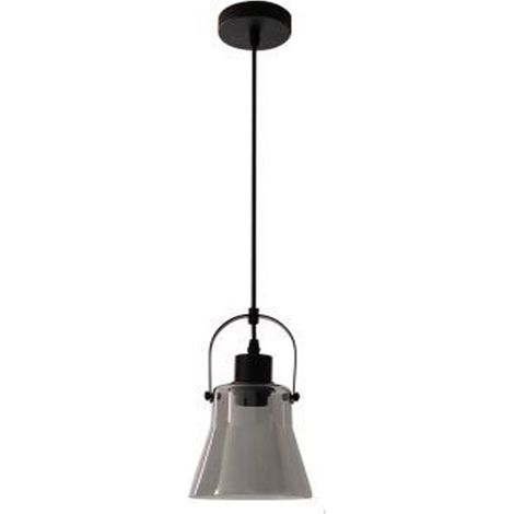 Lampadario a sospensione in metallo con paralume in vetro lampada moderna attacco E27 per cucina soggiorno (1/5)