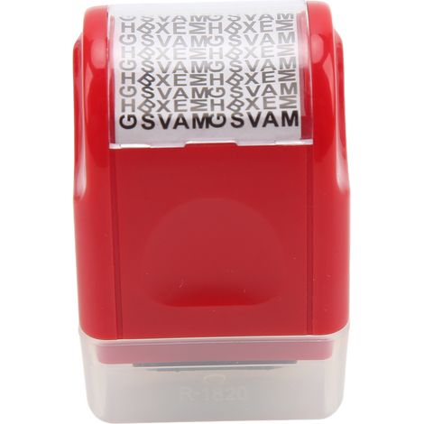 Abnehmbarer Vertraulichkeitsstempel mit Sichtfenster, rote, lichtempfindliche ABS-Rolle (1/5)