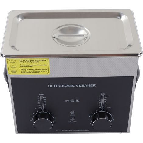 Nettoyeur Ultrasonique 3L Acier Inoxydable, Machine de Nettoyage pour Montres, Équipement Dentaire, Fournitures de Laboratoire, Prise UE 220V (1/5)