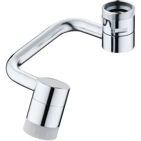 Aeratore rubinetto girevole cromato in acciaio inox e abs modello flying attacco f22 + m24 - cromato AMBRA WATER