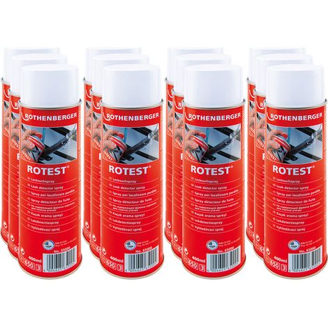 ROTHENBERGER Industrial 12x Lecksuchspray, 400ml - 65000