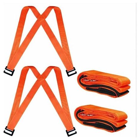 Moving Straps, Lifting Straps, 2-Person Lifting and Moving System with Cushion, Easily Move, Transport and Secure Furniture and Heavy Objects up to 400KG (1/5)