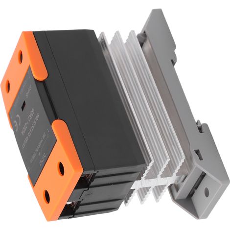 Halbleiterrelais (SSR), Gleichstromeingang 3-32 V, Wechselstromausgang 24-480 V, integrierter Kühlkörper, für Haushaltsanwendungen (1/5)