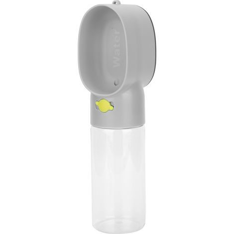 Distributeur de nourriture pour céréales 2 en 1 avec abreuvoir intégré - Idéal pour les voyages et les activités de plein air - Bouteille d'eau portable pour animaux de compagnie - Accessoires pour an (1/5)