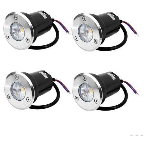 Spot encastrable extérieur sol 5W – Acier inoxydable rond blanc – IP67 – Charge jusqu'à 800 kg – 12V-24V DC – Ø 6,5 cm (1/5)