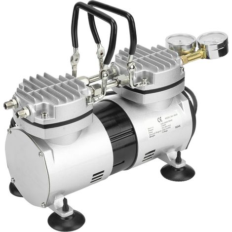 Ölfreie Vakuum-Luftpumpe 1/4 PS, hoher Druck, großer Durchfluss, extrem leise, kleine ölfreie Luftkompressorpumpe, EU-Stecker 220–240 V (1/5)