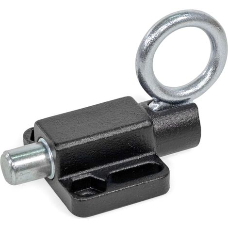 Boulon de verrouillage avec anneau de traction À visser Avec verrouillage Noir Boulons de 14 mm de diamètre (1/4)