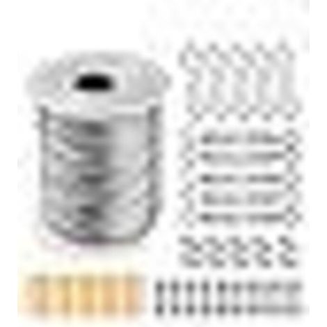 Kit de Câble Inoxydable 2 mm pour Suspension avec 55 Accessoires, Tendeur et Boulons, Utilisable pour Luminaire Extérieur, Cordage (1/5)