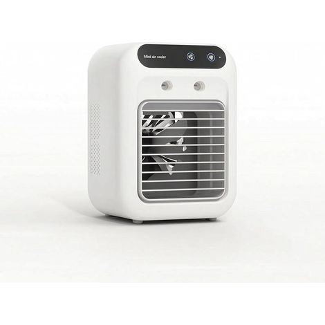 Sollbry Ventilateur Usb de Bureau Mini Rafraîchisseur d'Air Portable Silencieux Supérieur Facile Corps Arrondi Adapté au Travail à Domicile Chambre,Blanc (1/5)