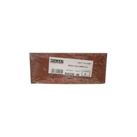 Hoja Lija Orbital Perfor. 093Xx230Mm Gr40 Nivel 5 Pz