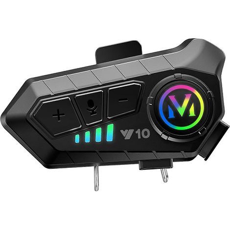 Écouteurs sans fil HiFi BT 5.3 pour casque de moto, compatibles avec les casques intégraux.-13.5CMX10.5CMX6CM-Black (1/4)