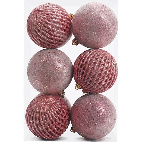 Lot de 12 boules de Noël décoratives de 8 cm, en mousse à paillettes incassables, idéales pour décorer sapin, mariage, fêtes et autres occasions. (1/5)
