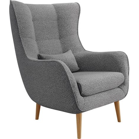 Sillón Comfivo Ulmus VI, Lambi 12, 106x80x95cm, Tapiz, Patas: Madera, 0, Parcialmente montado (1/5)