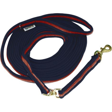 Umbria Equitazione Longia in cotone imbottito (8mt) BLU/BURGUNDY
