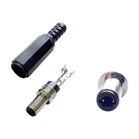 CONNECTEUR BASSE TENSION MÂLE, DROIT BKL ELECTRONIC 075253 Ø EXTÉRIEUR: 5.50 MM 2.10 MM 1 PC(S) (1/2)