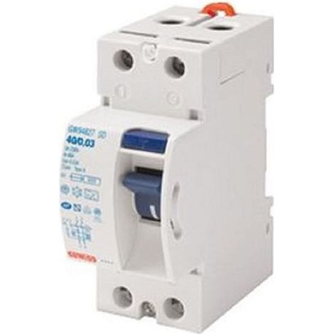 Gewiss – Interrupteur différentiel bipolaire 40A 30mA instantané GW94627 – Protection contre chocs électriques – Pour installations domestiques et industrielles