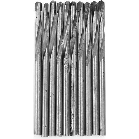 10pcs Carbide Straight Shank Twist Drill Bit for Wood Plastic Metal6.8mm (1/5)