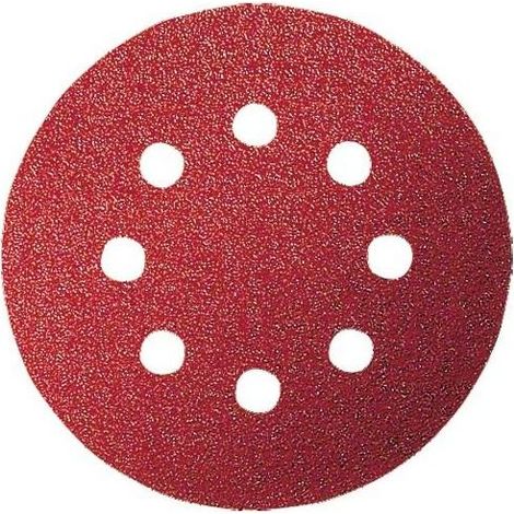BOSCH -5 FOGLI PER LEVIGATRICE ROTO-ORBITALE 125MM GRANA 180 8 FORI (1/2)