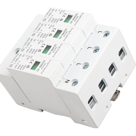 Parafoudre domestique 4P 40KA sur rail DIN, dispositif de protection contre la foudre (1/5)